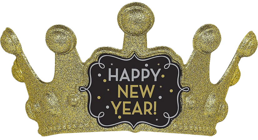 Glitter Gold New Year's Crown 7in x 4 3/4in | Party City Canada