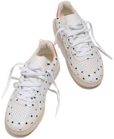 x Veja Leather V-10 Sneakers in Polka Dot