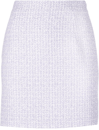 Alessandra Rich Tweed Mini Skirt - Farfetch