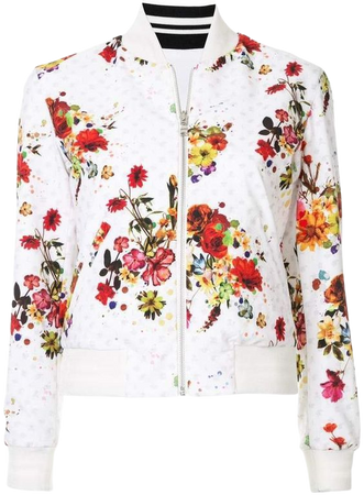 (18) Pinterest - Loveless floral print bomber jacket | Products