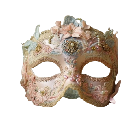 Flowered Masquerade Mask