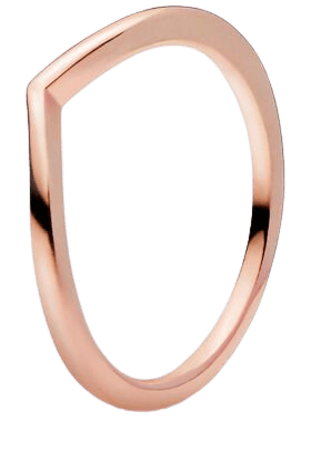 Polished Wishbone Ring | Rose Gold | Pandora Canada