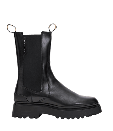 ALLSAINTS US: Womens Amber Leather Boots (black)