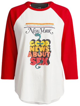 The Marc Jacobs | New York Magazine® X Marc Jacobs The Baseball T-Shirt | RedTops | IFCHIC.COM