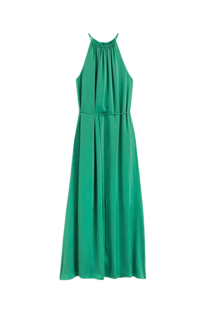 Halterneck dress - Green - Ladies | H&M US