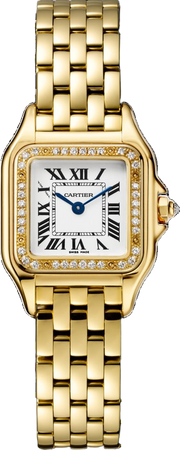 CRWJPN0015 - Panthère de Cartier watch - Small model, yellow gold, diamonds - Cartier