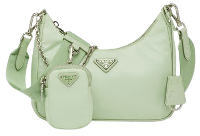 green prada bag
