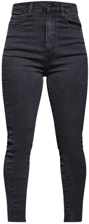Plt Petite L26 Black Leg 5 Pocket Skinny Jeans | PrettyLittleThing USA