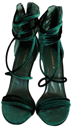 emerald green sandals