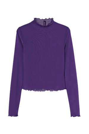 Mock-turtleneck Top - Purple - Ladies | H&M US