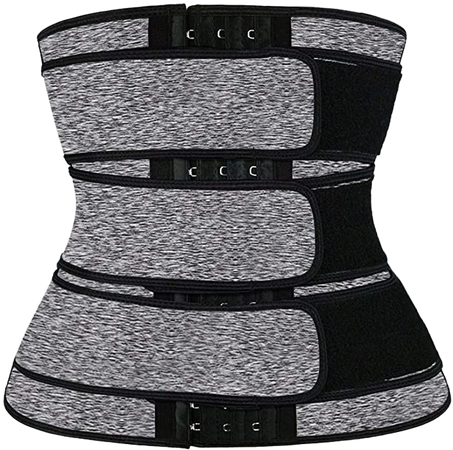 *clipped by @luci-her* Waist Trainer for Women Vest Corset Fitness Body Shaper for Weight Loss Three Belts Corset Sport with Breastplate: Clothing