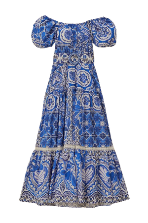 Blue Tile Dream Maxi Dress – FARM Rio
