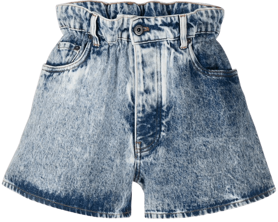 Miu Miu Acid Wash Denim Shorts - Farfetch