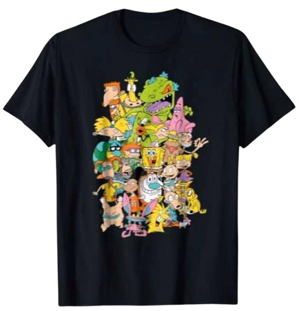 Nickelodeon graphic black t shirt