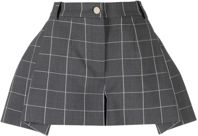 The Mannei check-pattern Mini Shorts - Farfetch