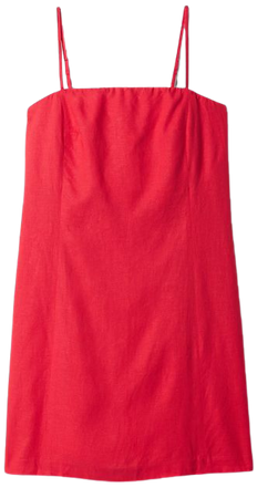 Linen-Blend Mini Dress | Gap