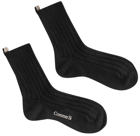 The Cashmere Sock, Wide rib – Comme Si
