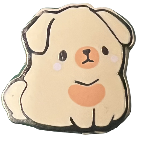 cute puppy pin