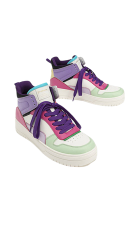 High-top trainers with decorative pieces - Women's Just in | Stradivarius United States