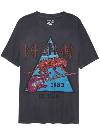 AE Oversized Def Leppard Graphic T-Shirt