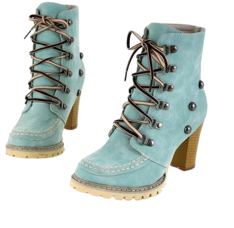 light blue boots