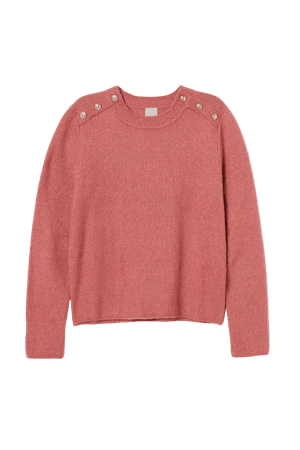 Fine-knit Sweater - Light marsala red - Ladies | H&M US