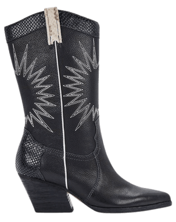 LAWSON BOOTS IN BLACK LEATHER – Dolce Vita