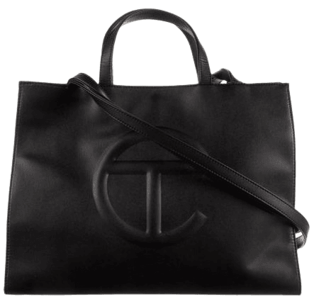 Telfar Vegetarian Leather Tote Bag - Black Totes, Handbags - WTELG23700 | The RealReal