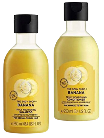 banana shampoo & conditioner