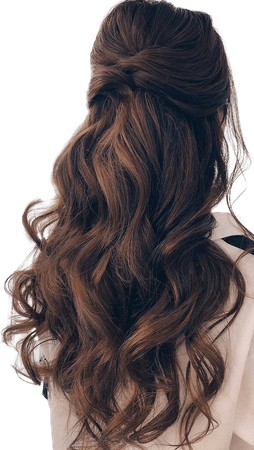 half updo with bangs