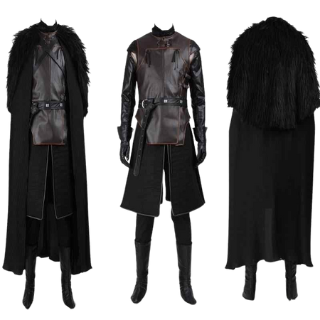Game of Thrones Jon Snow Cosplay Costume Outfit with Coat Cosplay Knight Role Play Costume Men Adult Fancy Halloween Party Suit| | - AliExpress