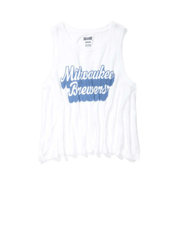 Tailgate Women's Milwaukee Brewers Muscle Tank Top