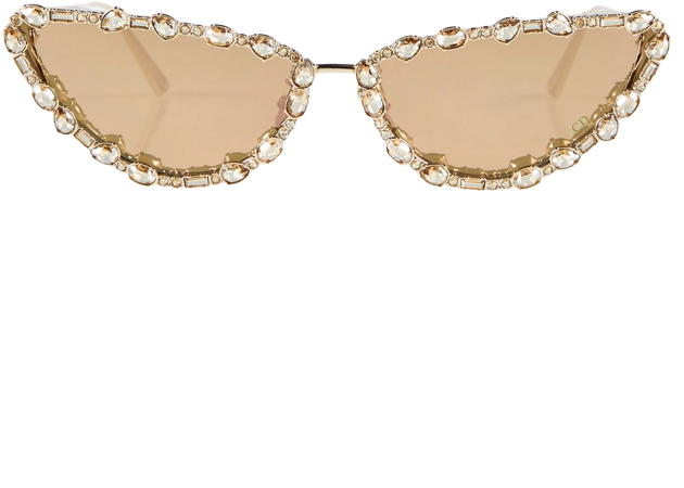 Miss Dior B 1 U Embellished Sunglasses in Gold - Dior Eyewear | Mytheresa