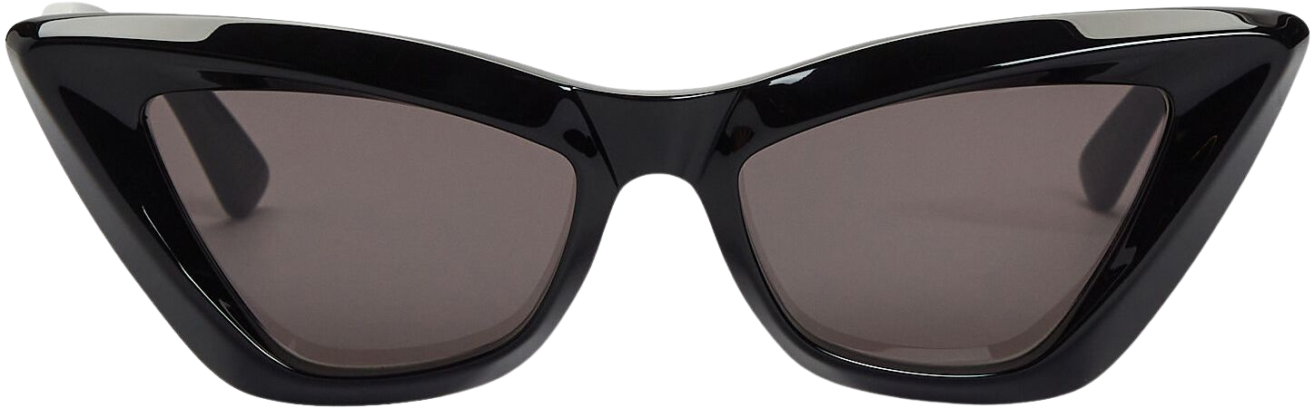Bottega Veneta Cat-Eye Sunglasses in black | INTERMIX®