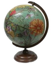 Painted globe