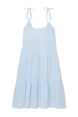 Honorine | Daisy tiered crinkled cotton-gauze dress | NET-A-PORTER.COM