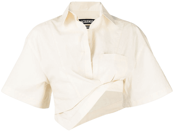 Jacquemus Asymmetric Cropped Shirt - Farfetch