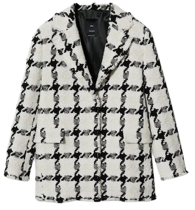 Checked tweed coat - Women | Mango USA