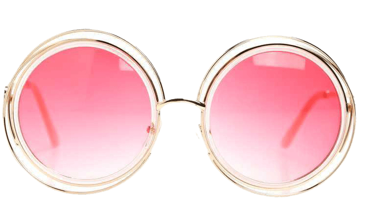 In Circles Sunglasses - Pink/Gold