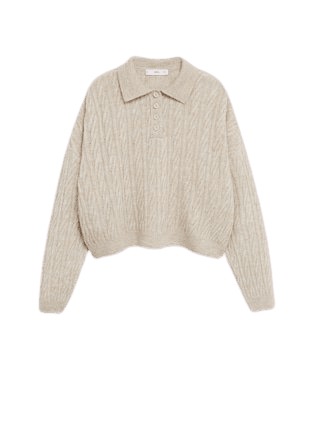 Polo style sweater - Woman | Mango Canada