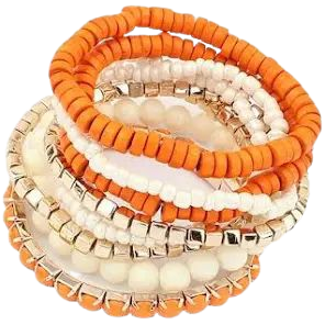 orange bracelets