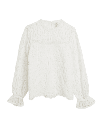 White lace blouse | River Island