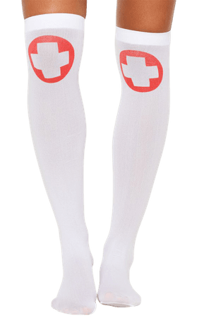 White Nurse Stockings | PrettyLittleThing USA