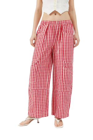 BDG Charlie Gingham Wide-Leg Pant | Urban Outfitters