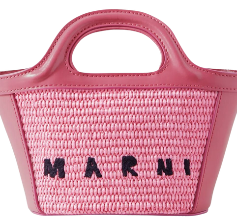 pink marni beach bag