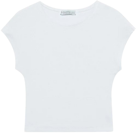 Cap sleeve T-shirt - Women's T-shirts | Stradivarius United States