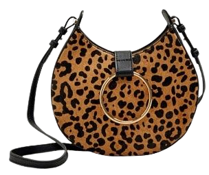 Violeta BY MANGO Animal print leather bag