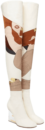 Fendi over the knee boots