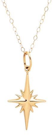 necklace gold star