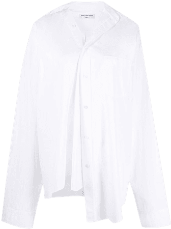 Balenciaga Twisted long-sleeve Shirt - Farfetch
